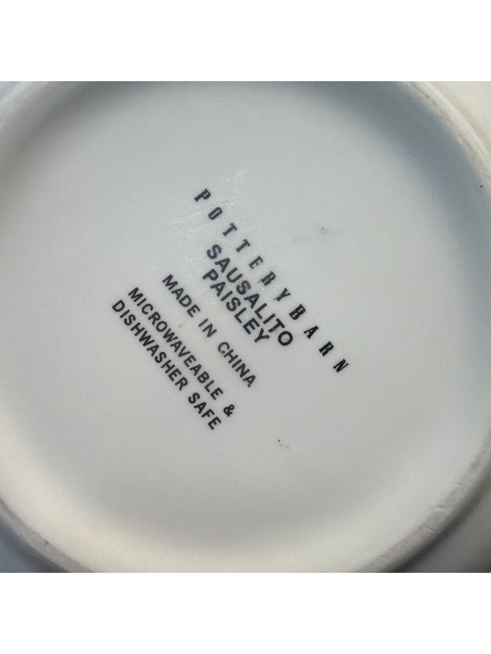 VTG 3 Pottery Barn SAUSALITO PAISLEY 10 1/4